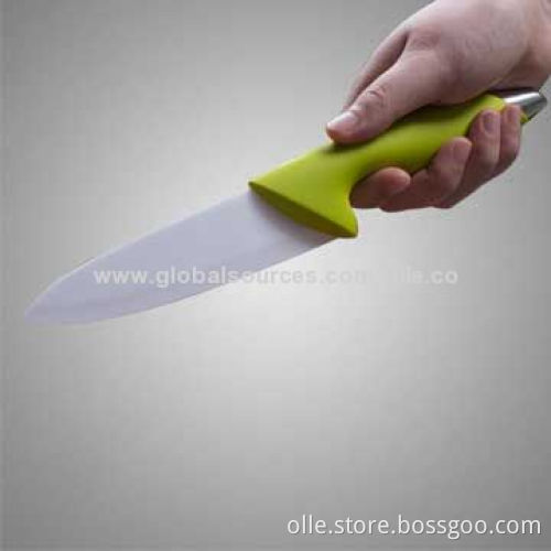 Colored ABS Handle Chef's Knife Set with Zirconia Oxide Blade